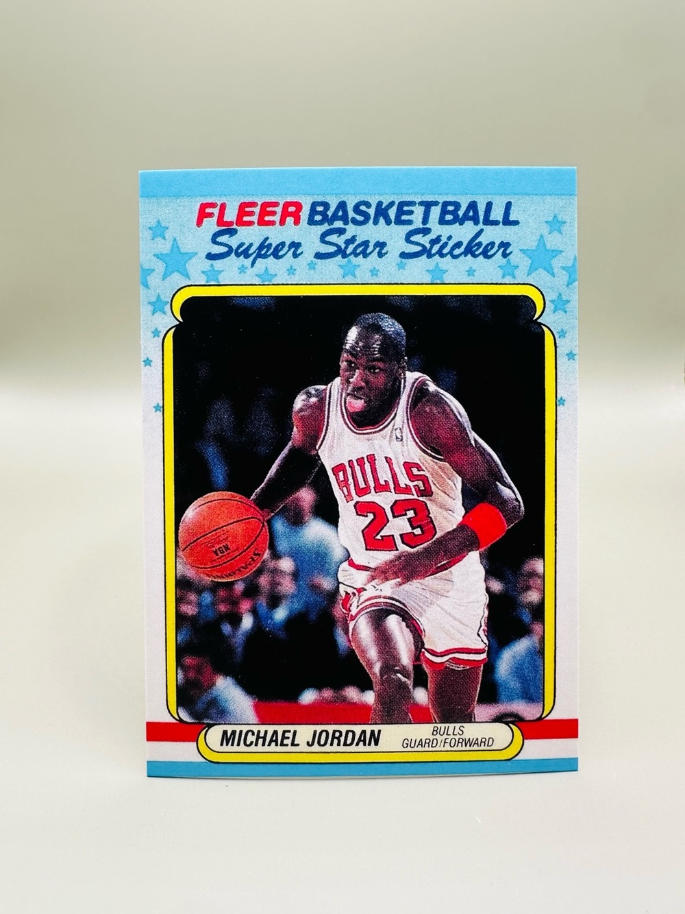 Michael Jordan 1988 Fleer Sticker #7 of 11 Novelty Basketball Card Chicago Bulls
